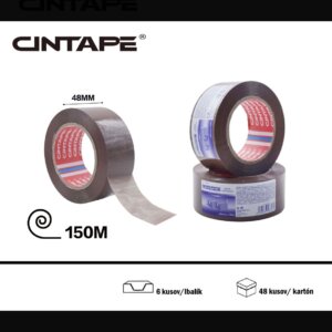 Lepiaca páska CINTAPE® – 48 mm x 150m x 45 mic, hnedá,  6 ks v balení