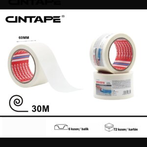 Krepová maliarska páska CINTAPE®  – 60mm x 30m x 130 mic, biela, 6 ks v balení