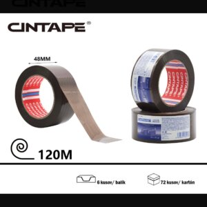 Lepiaca páska CINTAPE® – 48 mm x 120m x 45 mic, hnedá, 6 ks v balení