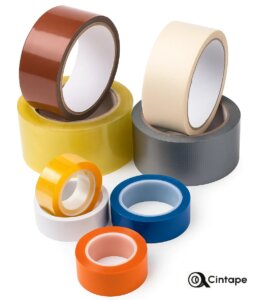 Rôzne typy lepiacich pások Cintape pre profesionálne použitie vo výrobe, montáži a balení