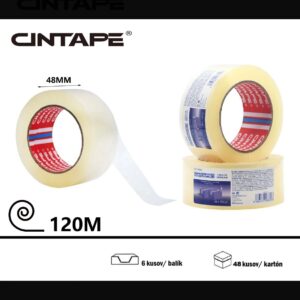Lepiaca páska CINTAPE® – 48 mm x 120m x 44 mic, transparentná, 6 ks v balení